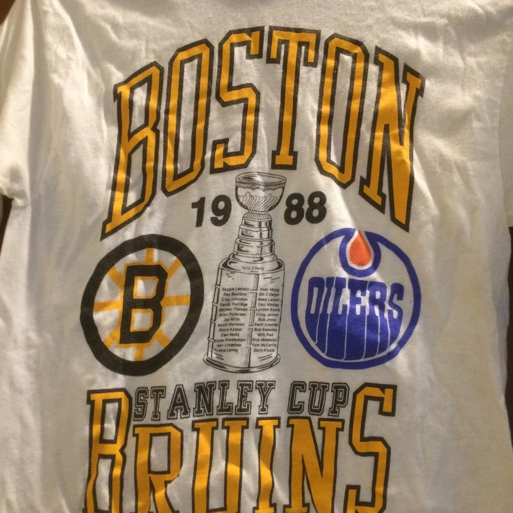 Boston Bruins 1988 Stanley Cup Championship Tshirt